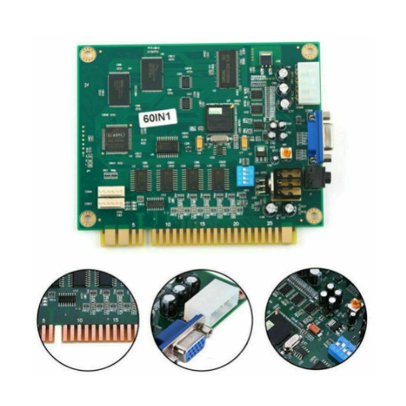X64A-4X 60 In 1 Multicade PCB  - Usb Game Board Jamma recension och pris