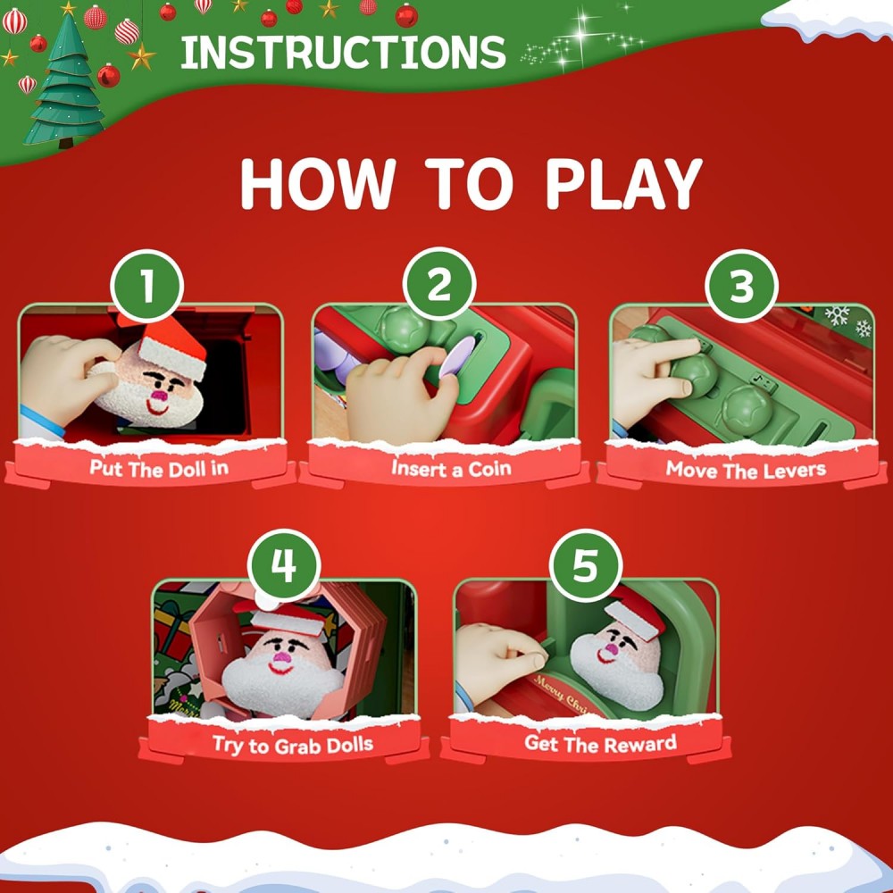 Christmas Claw Machine For Kid - Arcade Games And Vending recension och pris