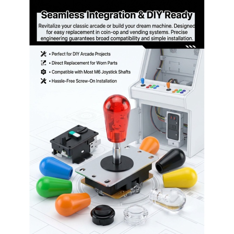 1 PCS M6 Joystick  American Ba - Arcade Games And Vending recension och pris
