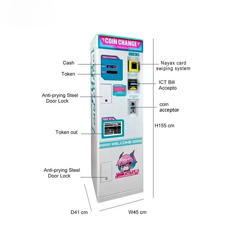Hot Sale Nayax Card Swiping Sy - Arcade Card Vending Machine recension och pris