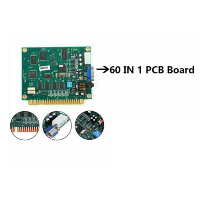 ABGN 2X 60 In 1 Multicade PCB  - Usb Game Board Jamma recension och pris