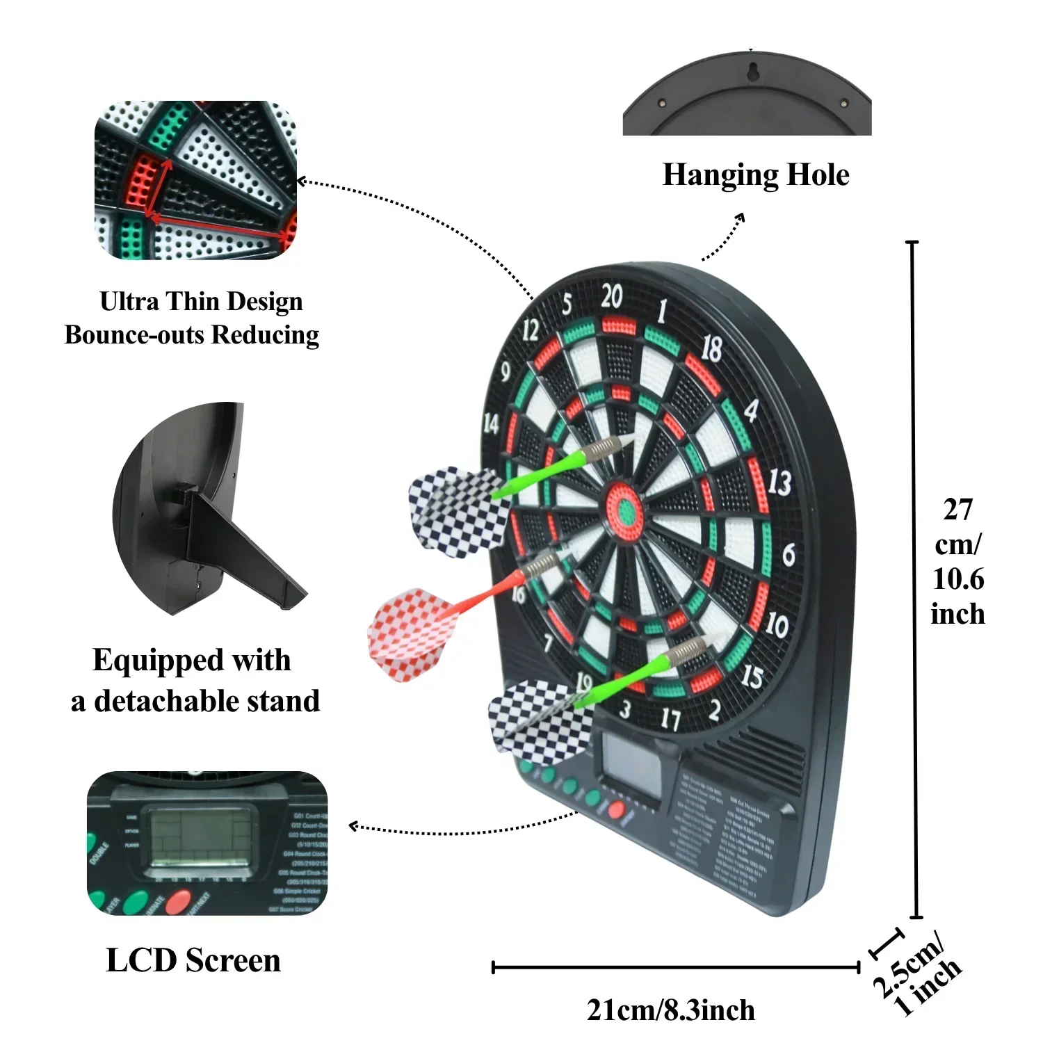 Portable Electronic Dartboard  - Electronic Dartboard Cabinet recension och pris