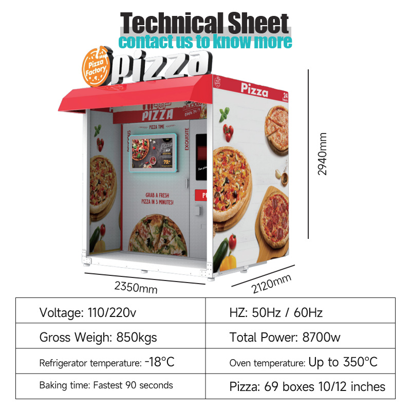 Wholesale Automated Hot Pizza  - Vending Machine Qr Code recension och pris