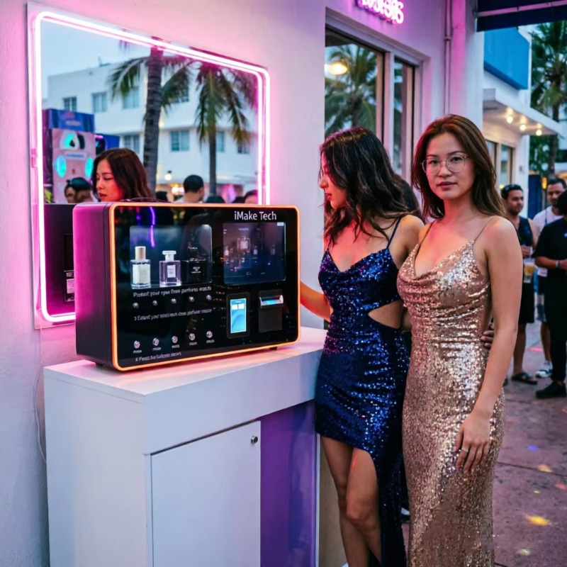 Self-service Perfume Spray Ven - Vending Machine Qr Code recension och pris