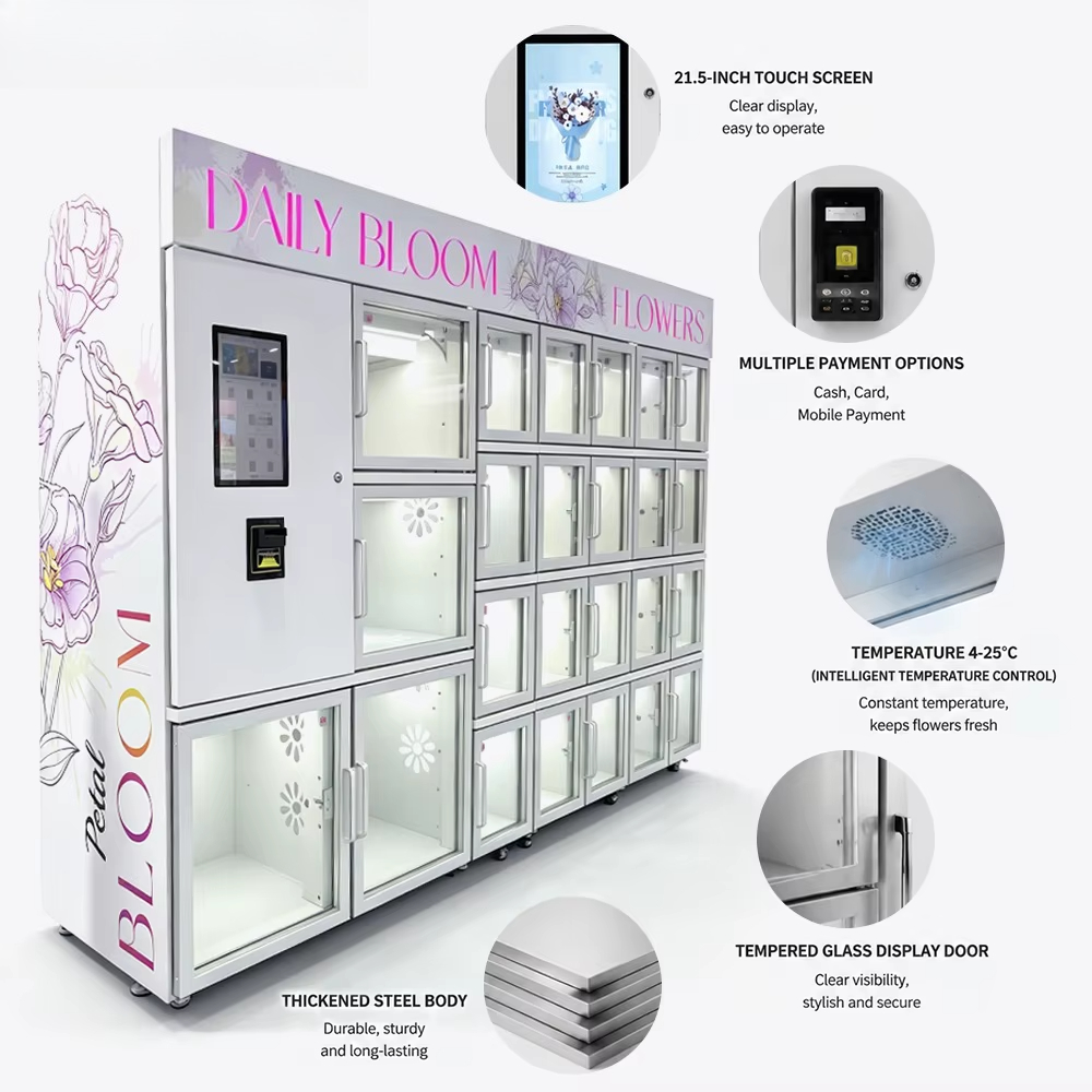 Mini Compact Fresh Flower Vend - Vending Machine Qr Code recension och pris