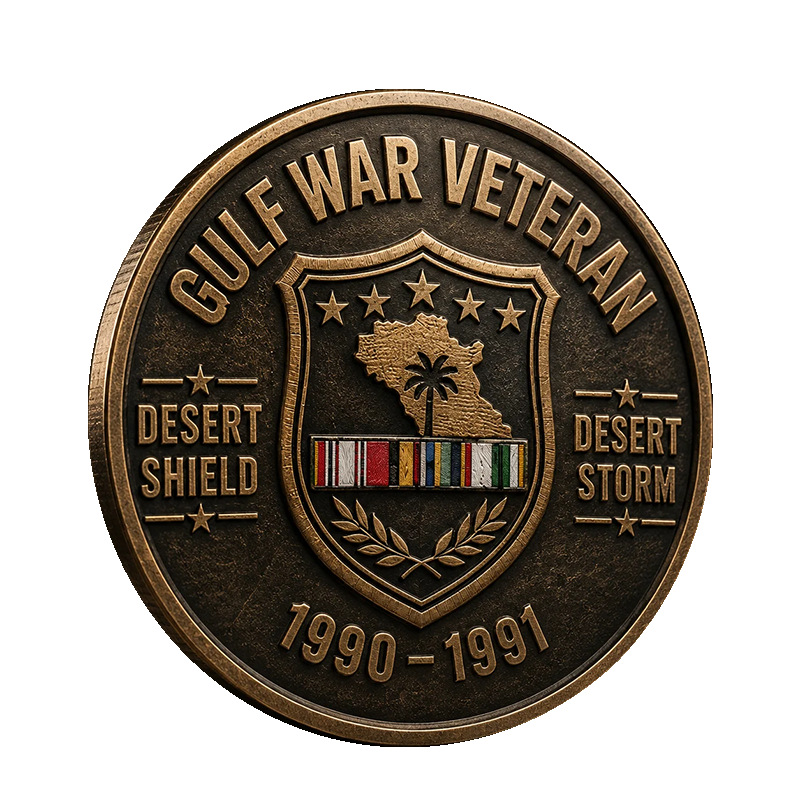 Desert Shield Desert Storm Gul - Token Coin Mechanism recension och pris